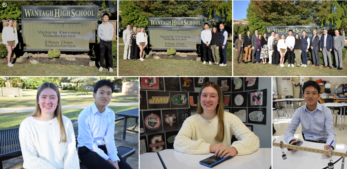 valedictorian and salutatorian photo collage
